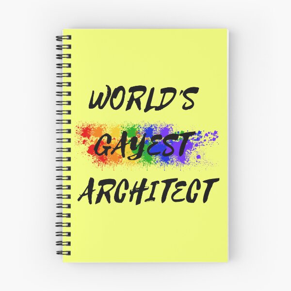 Item preview, World's Gayest Architect Rainbow Colors For Proud Gay Architects In Yellow designed and sold by LuckyKermit.
