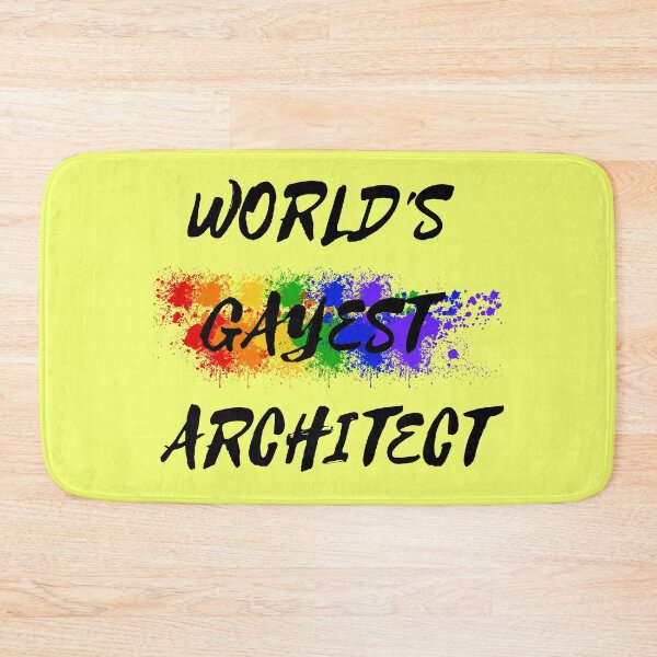 Item preview, World's Gayest Architect Rainbow Colors For Proud Gay Architects In Yellow designed and sold by LuckyKermit.