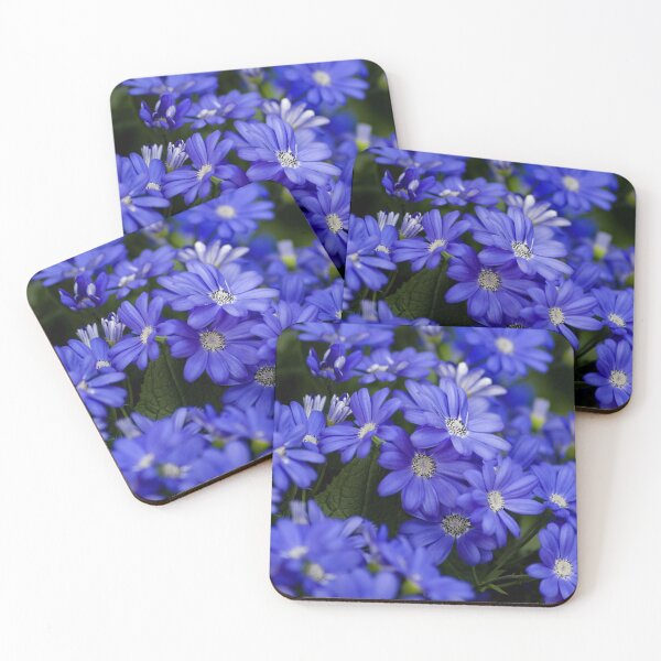 Item preview, A field of vibrant blue flowers designed and sold by TP-Designs.