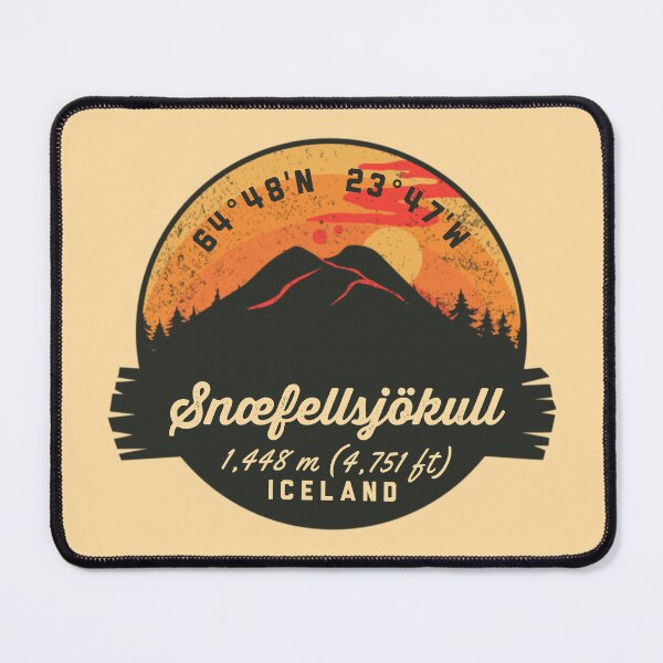 Item preview, Snæfellsjökull Iceland Volcano Souvenirs Badge designed and sold by mountainfad.
