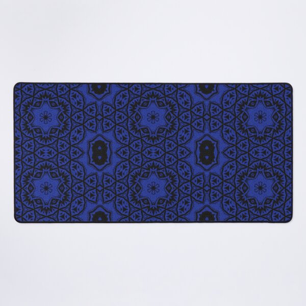 Item preview, Blue and Black Mosaic Mandala designed and sold by AuroraSkylily.
