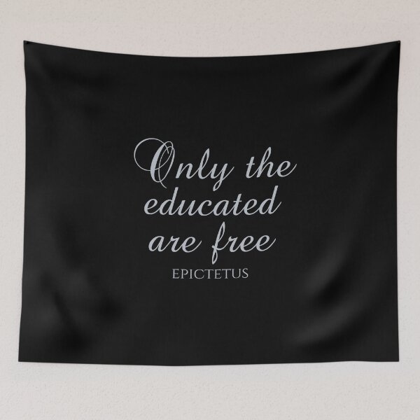 Item preview, Sólo los educados son libres - Epicteto - Filósofo designed and sold by PhiloJourney.