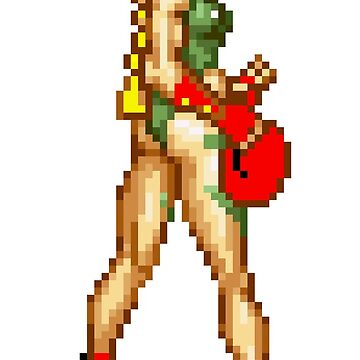 Cammy street fighter pixel sprite Metal Print for Sale by goatboyjr