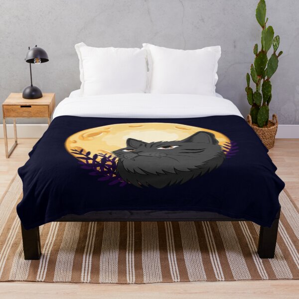 Item preview, Black cat on the background of the moon designed and sold by Stylish-Print.