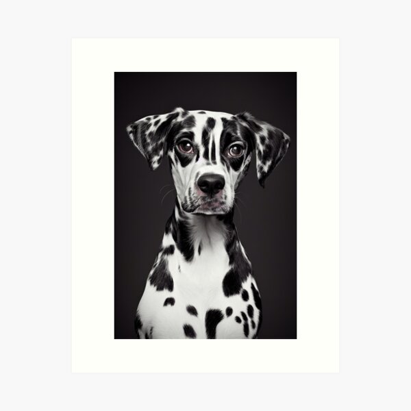 Dalmatian dog, one hundred and one dalmatians Art Print