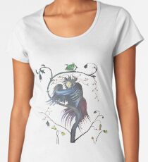 Gamaun Halloween Prophetic Raven Vector Women's Premium T-Shirt