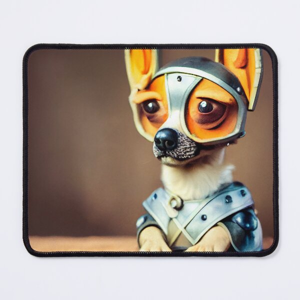 Item preview, Chihuahua wearing medieval knight armor designed and sold by Studiowatermars.