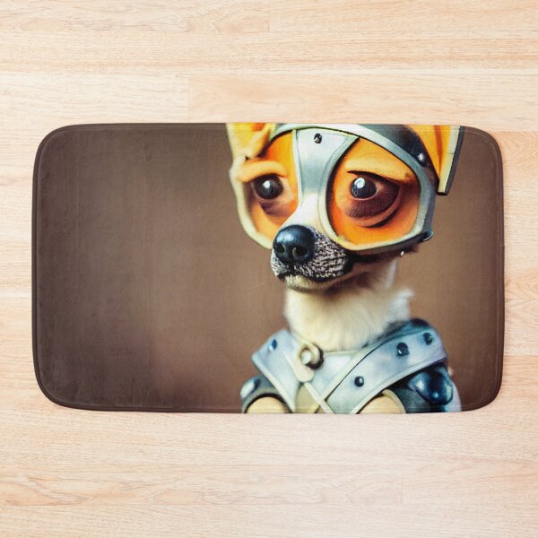 Item preview, Chihuahua wearing medieval knight armor designed and sold by Studiowatermars.