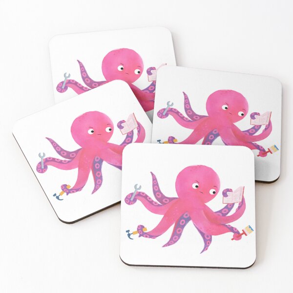 Item preview, Pink octopus designed and sold by BilliePaperCo.