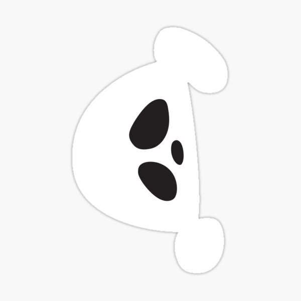 Shy Boo Ghost Sticker