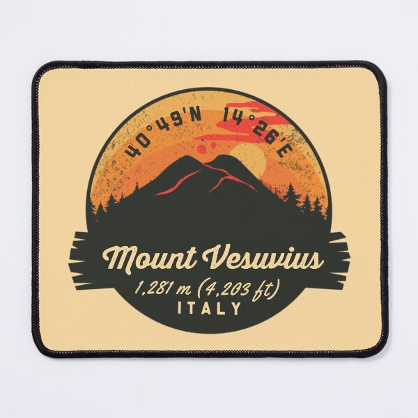 Artikelvorschau, Vesuv Italien Vulkan Souvenirs Abzeichen entworfen und verkauft von mountainfad.