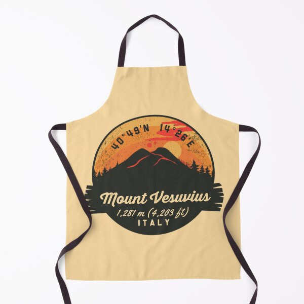 Item preview, Mount Vesuvius Italy Volcano Souvenirs Badge designed and sold by mountainfad.