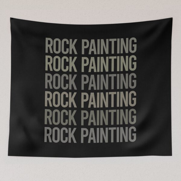 Item preview, Gray Text Art Rock Painting designed and sold by TarynBrown3126.