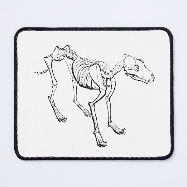 Item preview, skeledog (canine skeleton line art) designed and sold by revioLATE.