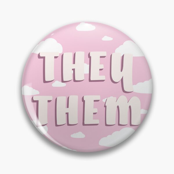 Item preview, Pink Clouds They/Them Pronouns  designed and sold by MoonMint.