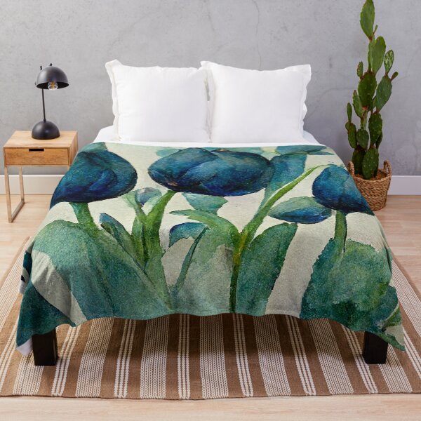 Item preview, Blue Tulips in Watercolor designed and sold by DeepSymbolism.
