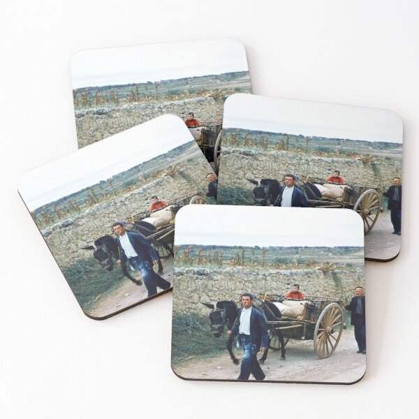 Item preview, 1950s - Scene from Rural Spain - Mule Cart designed and sold by thatwaslife.