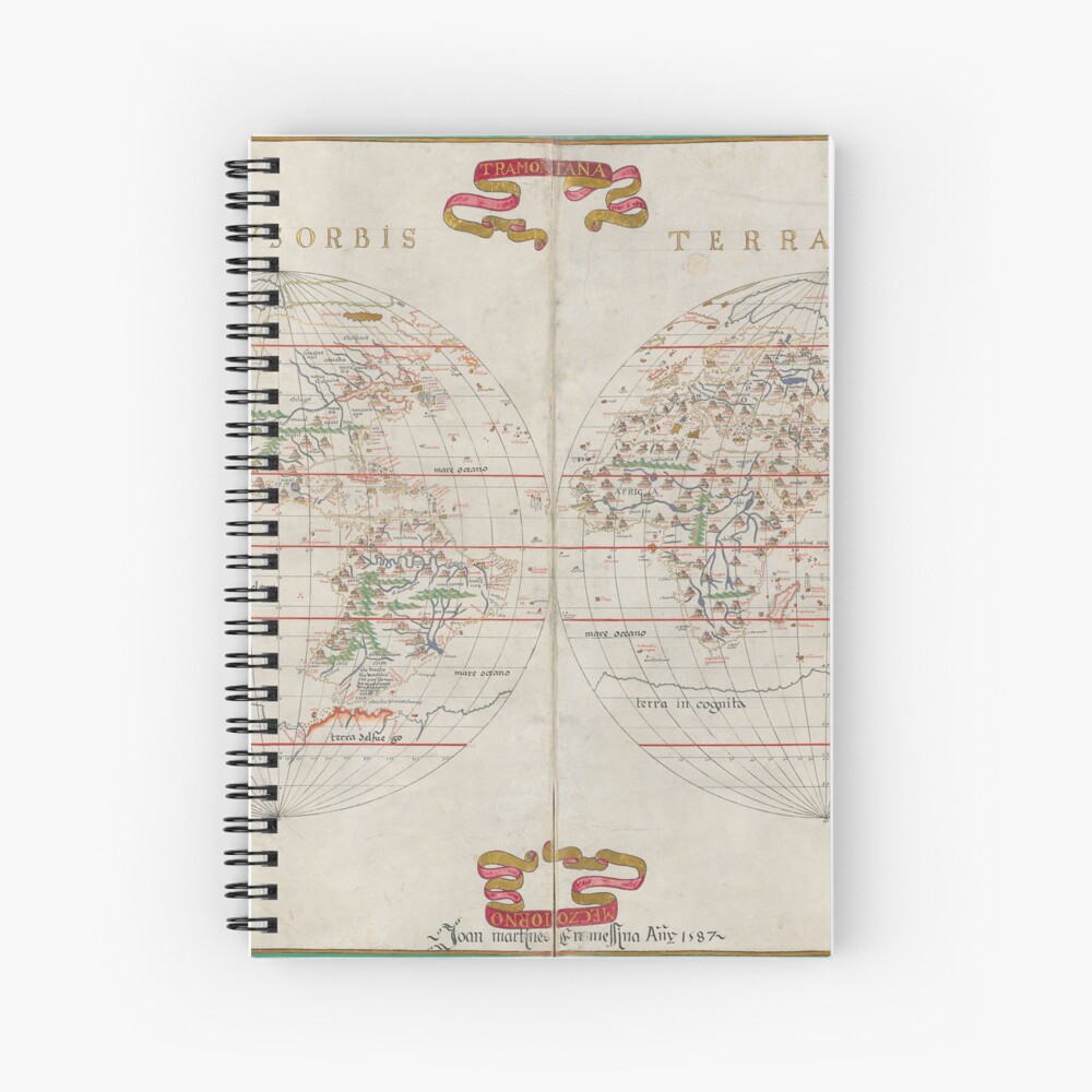 "Orbis Terrarum by Joan Martines Map of the World Ancient