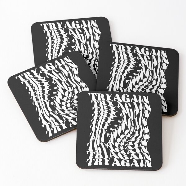 Item preview, Try again (white) designed and sold by Curioccult.
