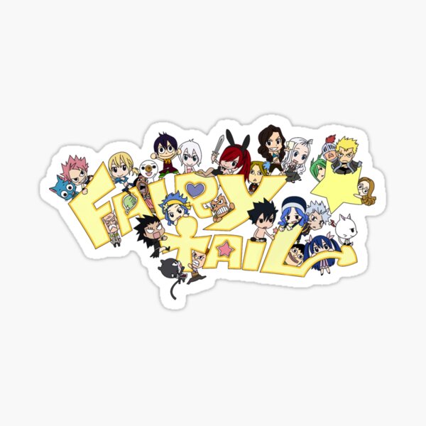 fairy tail stickers for sale redbubble