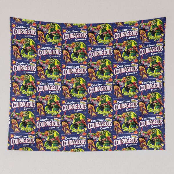 Item preview, Captain Courageous Vintage Comic Book Cover designed and sold by Rhu Creations.