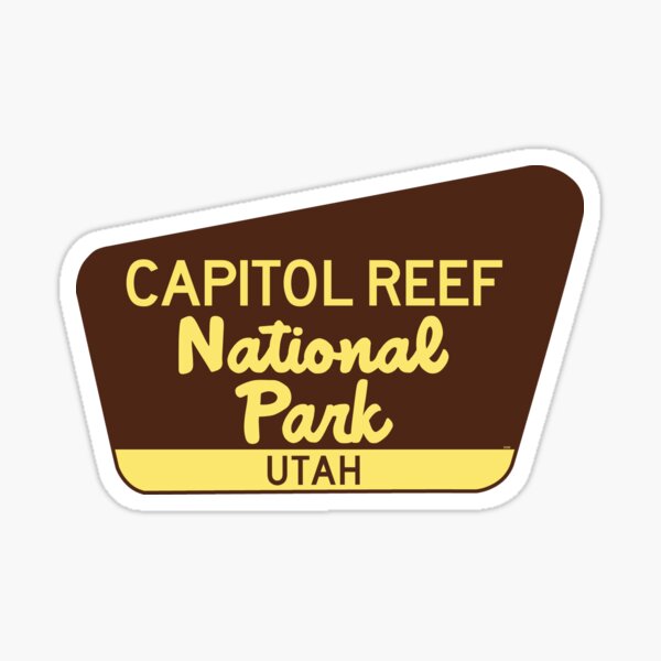 Item preview, Capitol Reef National Park Sign Utah UT designed and sold by DESTINATIONS DECAL.