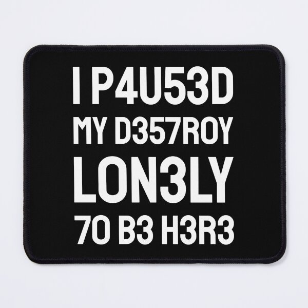 Item preview, I paused my destroy lonely to be here (white text) designed and sold by bolkibox.