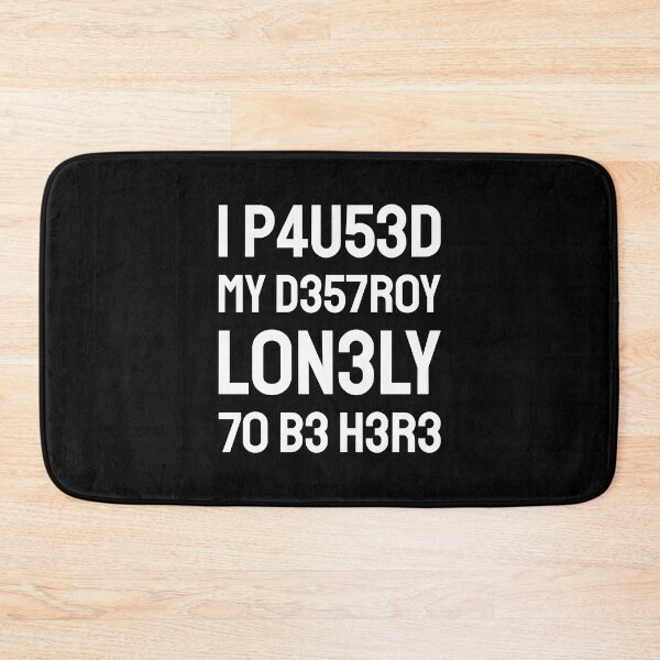 Item preview, I paused my destroy lonely to be here (white text) designed and sold by bolkibox.