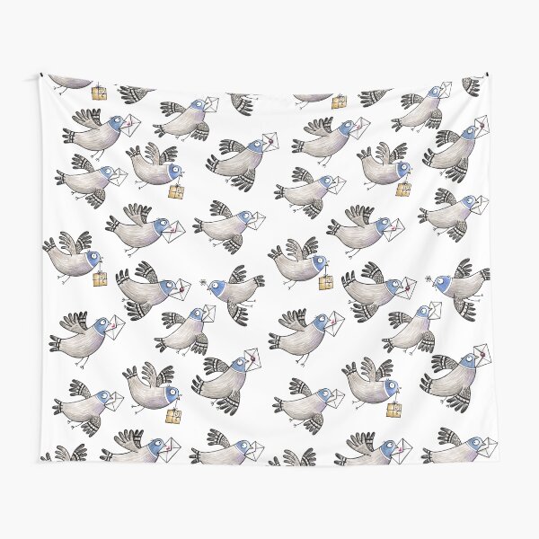 Artikel-Vorschau von Brieftauben - Racing Pigeon - Taube - Dove - Muster - Pattern, designt und verkauft von JunieMond.