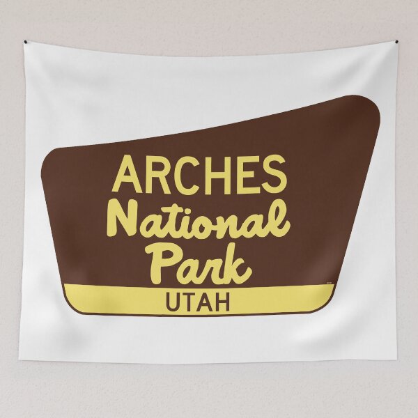 Artikelvorschau, Arches-Nationalpark Schild Utah UT entworfen und verkauft von DESTINATIONS DECAL.