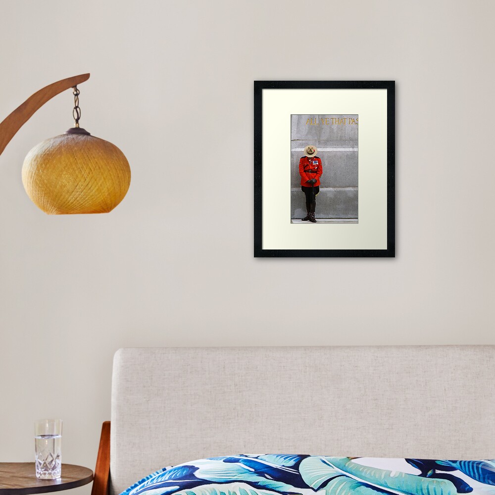 Cenotaph Vigil Framed Art Print