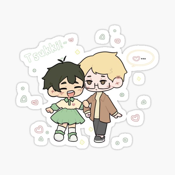 "Tsukishima Kei & Yamaguchi Tadashi" Sticker for Sale by hiraku-eri