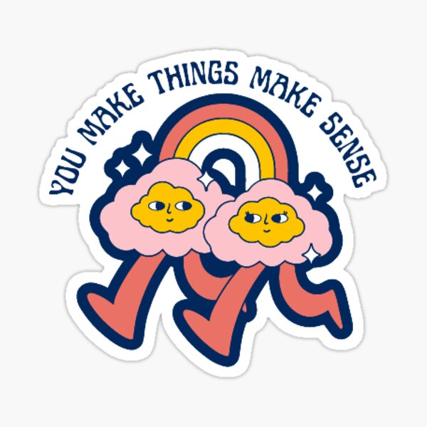 you-make-things-make-sense-bestie-sticker-sticker-for-sale-by