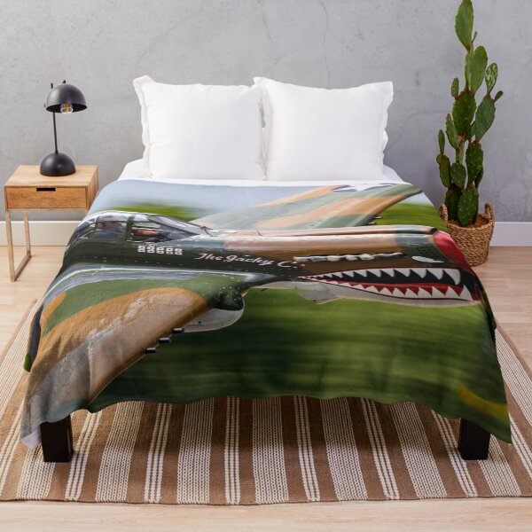 Artikelvorschau, P-40 Warhawk rast durch den Himmel. entworfen und verkauft von TP-Designs.
