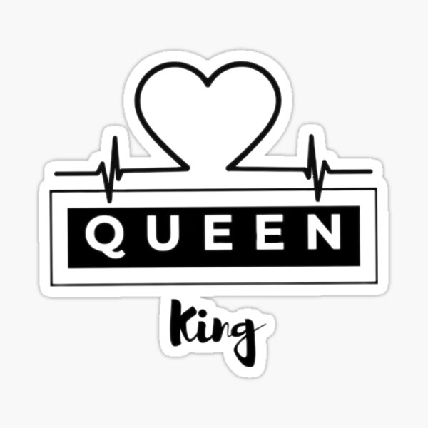 king and queen | Sticker