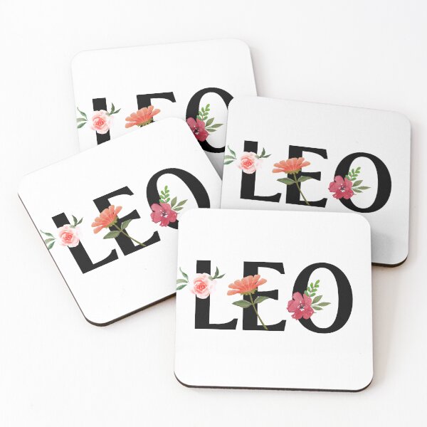 Item preview, Flowery Leo Zodiac Sign designed and sold by Hellofriendco.