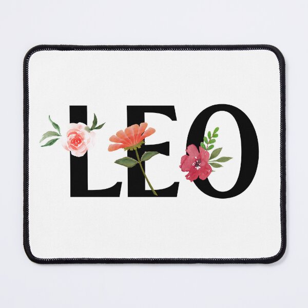 Item preview, Flowery Leo Zodiac Sign designed and sold by Hellofriendco.