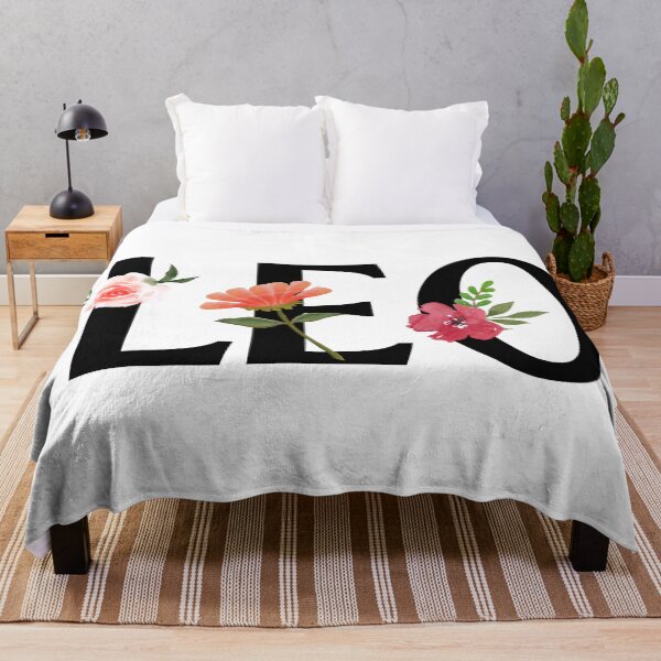 Item preview, Flowery Leo Zodiac Sign designed and sold by Hellofriendco.