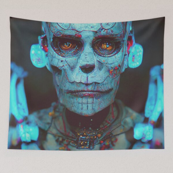 Item preview, Dia de los muertos Cyborg designed and sold by gisis777.