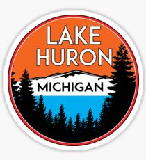 LAKE HURON MICHIGAN BOATING FISHING BEACH VACATION Sticker