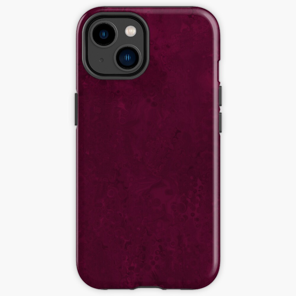 Discover Hand painted modern abstract burgundy marble watercolor | iPhone Case