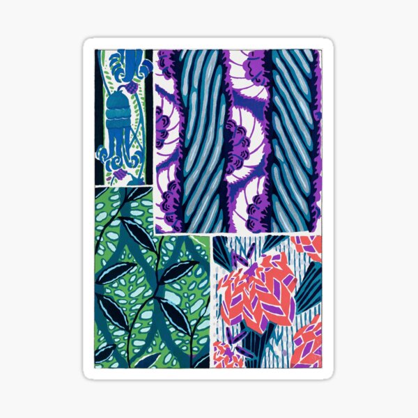 "Vintage floral patterns by E. A. Séguy " Sticker for Sale by EET