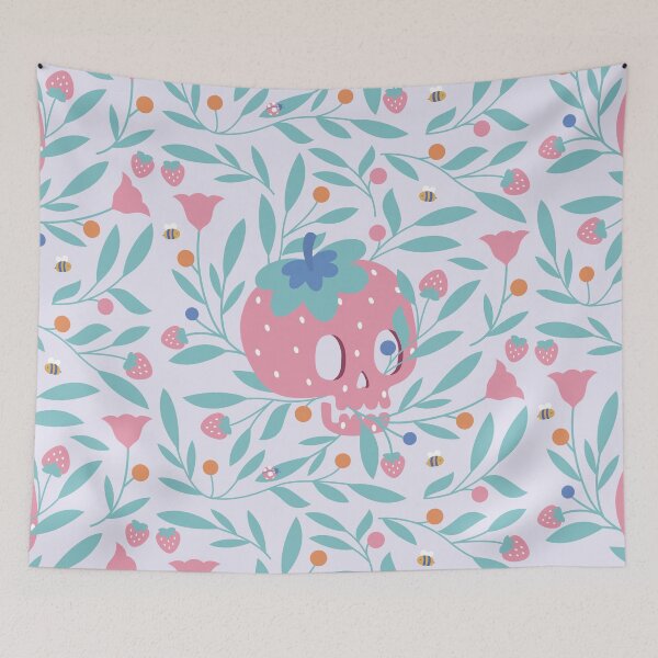 Item preview, Strawberry Skull designed and sold by no-eye-deer.