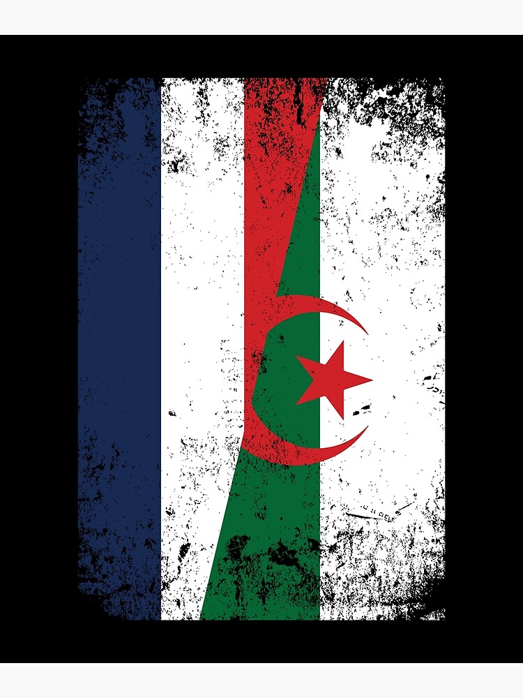 France Algérie Drapeau Algérie Cadeau Algérien Greeting Card for