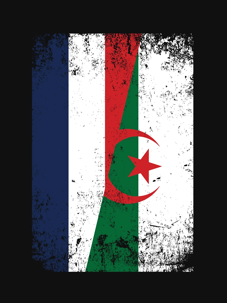 T-shirt drapeaux algerie - Teesfab