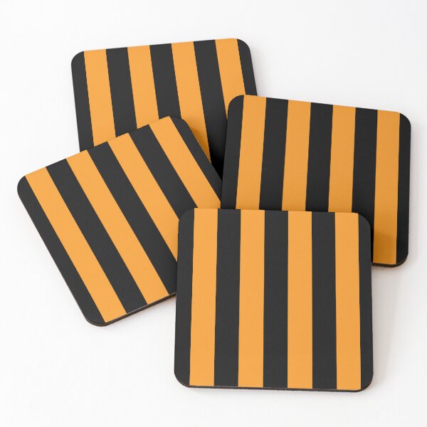 Item preview, Orange and Black Halloween Stripes Pattern designed and sold by HotHibiscus.