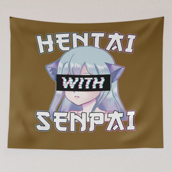 Item preview, Anime Meme - Hentai With Senpai I Neko Anime Cat Girl designed and sold by AbuVodena.