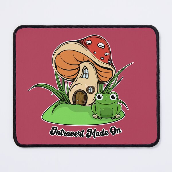 Item preview, Cute Frog & Mushroom Fairy House: Introvert Mode On designed and sold by Happy Puppy Print On Demand.
