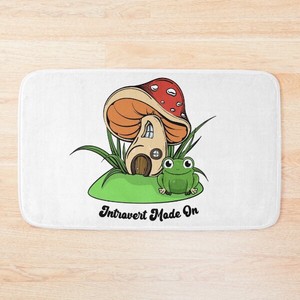 Item preview, Cute Frog & Mushroom Fairy House: Introvert Mode On designed and sold by Happy Puppy Print On Demand.