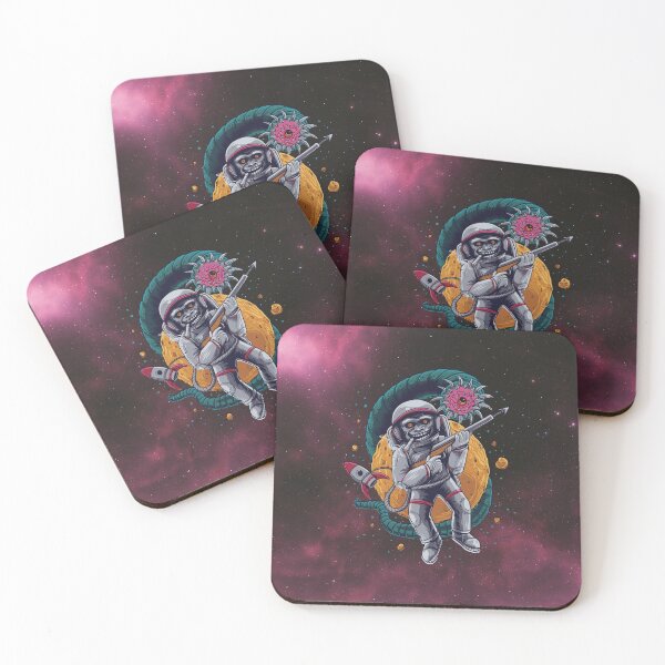 Item preview, Monkey Astronaut Fighting with Space Monster designed and sold by ArtOfStars.